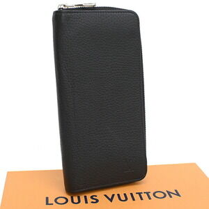 Louis Vuitton Zippy Wallet Vertical Zipper Long Taurillon Leather Black